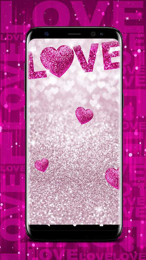 Glitter Love Wallpaper 3 تصوير الشاشة