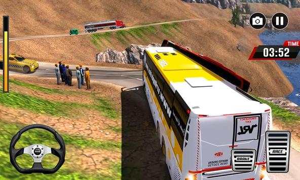 Uphill Climb Bus Racing - mountain bus climb game screenshot 2