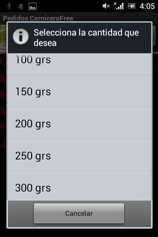 Pedidos Carnicero Free screenshot 4