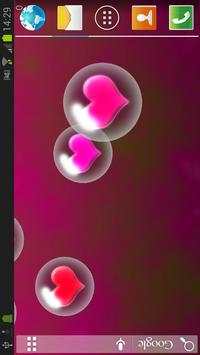 Hearts Bubble LWP Mini Game स्क्रीनशॉट 2