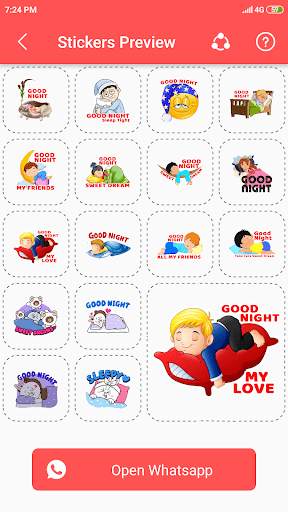 Good Night And Good Morning Stickers For Whatsapp screenshot 3