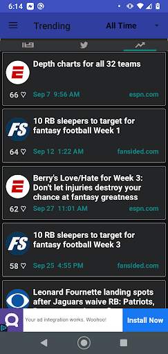 Fantasy Football News - Dominate your league! screenshot 4