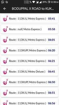 TSRTC - Travel Hyderabad Live City Bus Tracking screenshot 1