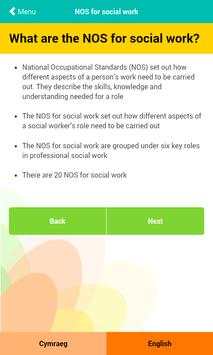 NOS for social work screenshot 2
