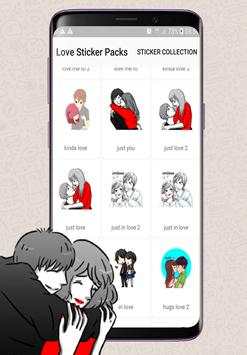 Love Romance Sticker for WhatsApp - Kiss and Hugs screenshot 1