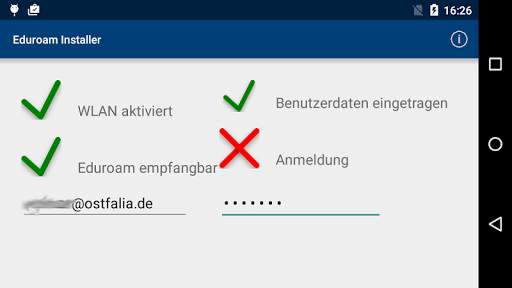 Ostfalia Eduroam Installer screenshot 2