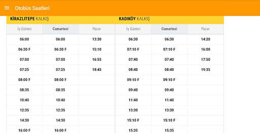 Bus Times In Turkey screenshot 3