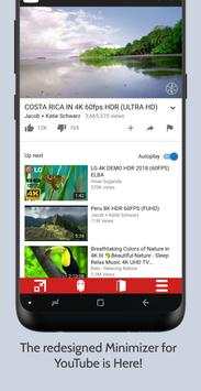 Minimizer for YouTube screenshot 1