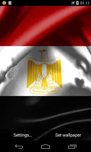 Flag of Egypt Live Wallpapers screenshot 1