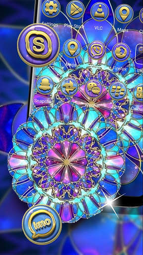 Abstract Glass Flower Launcher Theme screenshot 4