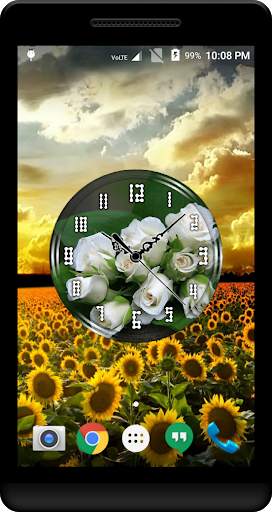 White Rose Clock Live WP screenshot 4