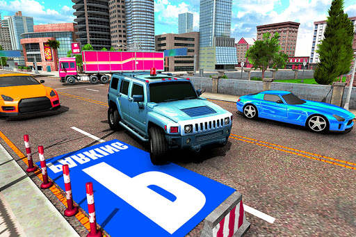 Simulator Parking Spooky Jeep Polis Baru Permainan screenshot 8