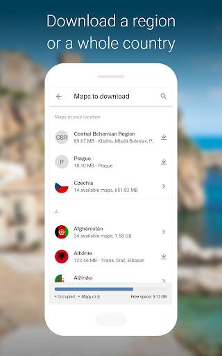 Mapy.cz navigation & off maps screenshot 2