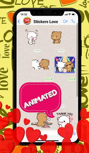 ❤️ Animated Love Stickers for WhatsApp ❤️ screenshot 2