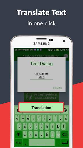 Italian Chat & Text Translator - Italian Keyboard screenshot 1