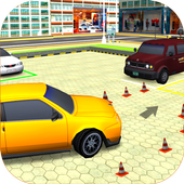 modern mobil mendorong taman Sim 3D icon