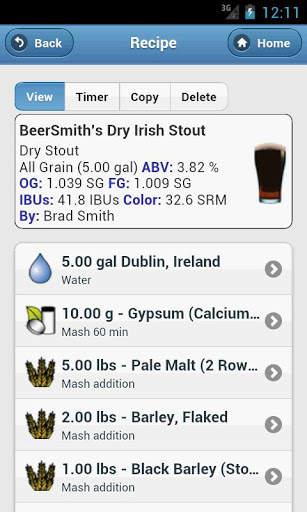 BeerSmith 2 Lite screenshot 1