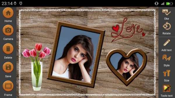Bingakai Foto Kayu  - Romantic Love Frame screenshot 1