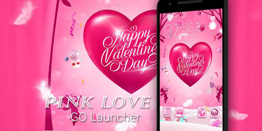 Pink Love 3D Go Launcher Theme screenshot 5