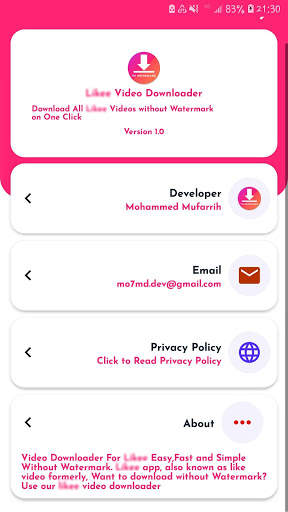 Video Downloader for Likee - No Watermark Like screenshot 3