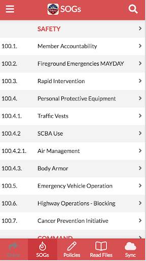 SOGs and Policies screenshot 1