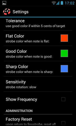 LinoStrobe Pro - Chromatic Tuner screenshot 4