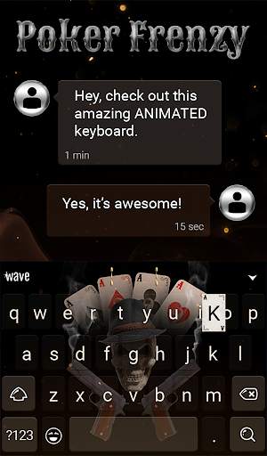 Poker Frenzy Animated Keyboard   Live Wallpaper screenshot 4