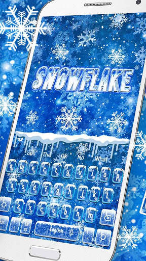 Snowflakes Keyboard Theme screenshot 2