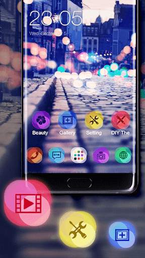 Stylish Romantic Theme: Neon N screenshot 1
