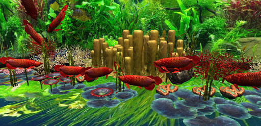3D Red Arowana Live Wallpaper Pro screenshot 2