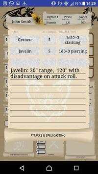 Fifth Edition Sheet Lite screenshot 4