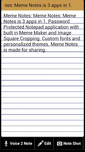 Meme Notes - 3 Apps In 1 screenshot 1