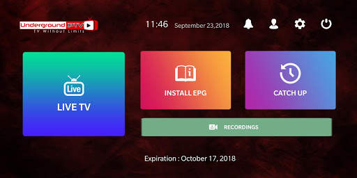 Underground IPTV screenshot 1