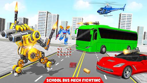 School Bus Robot Car Game screenshot 8