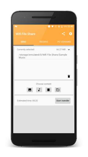 Wifi File Share (Wireless file transfer) screenshot 1