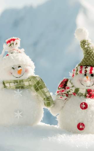 Cute Snowman Live Wallpaper HD screenshot 4