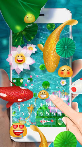 Green Lotus Fish Keyboard screenshot 2