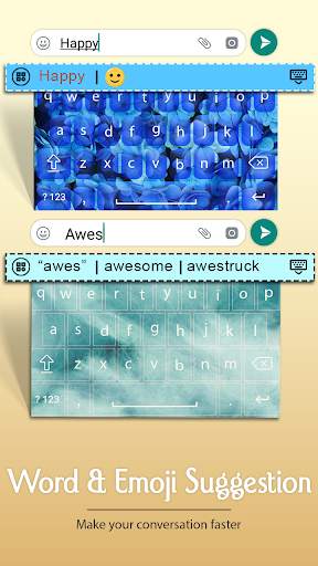 Sweet Blue Keyboard screenshot 3