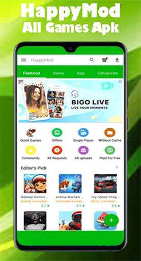 HappyMod New Happy Apps Download Mod Manager Tips screenshot 1
