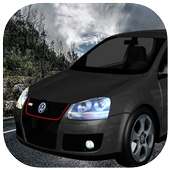 Simulation Golf GTD Car Racing logo