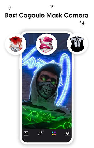 Cagoule Mask Half Face - Ghost Mask Photo Editor screenshot 4