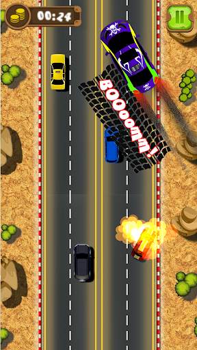 Mad Car Drive 2D: Crazy Driver screenshot 6