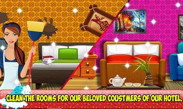 Hotel Manager : Room cleaning & Food Cooking game screenshot 2