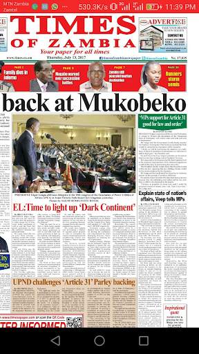 Times of Zambia Epaper screenshot 4