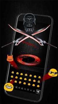 Neon Tech Evil Skull 3D Theme screenshot 3