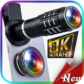 8k selfie camera icon
