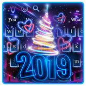 New Year 2019 Keyboard Theme أيقونة