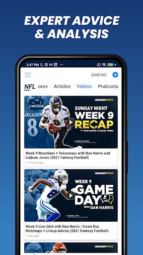 Fantasy News & Scores 8 تصوير الشاشة