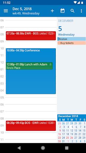 aCalendar - a calendar app for Android screenshot 2
