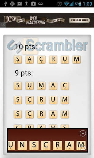 unScrambler! for word games screenshot 3